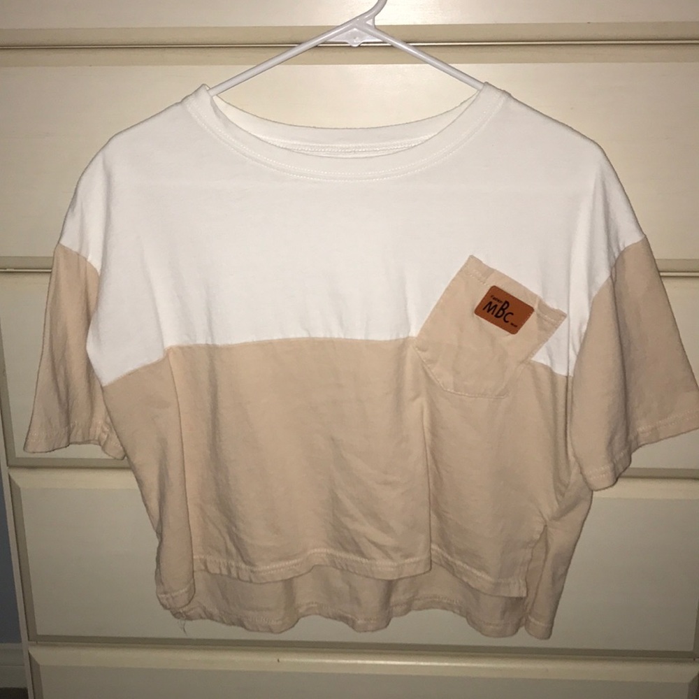 Tan and white T-shirt (Fashion MBC wear)